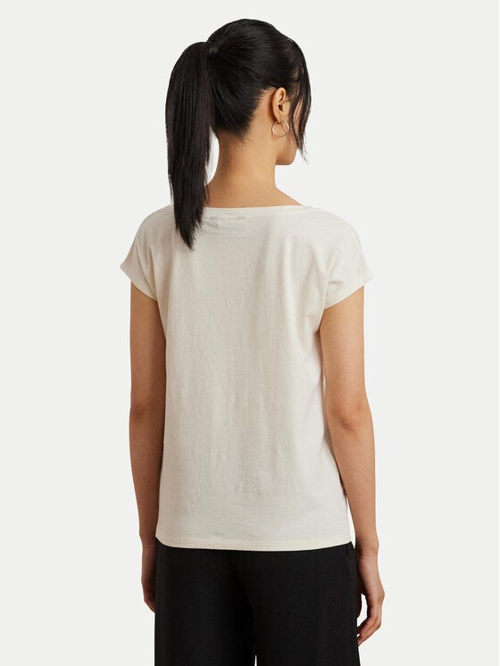 LAUREN RALPH LAUREN LAUREN RALPH LAUREN Tričko 200963933001 Écru Relaxed Fit