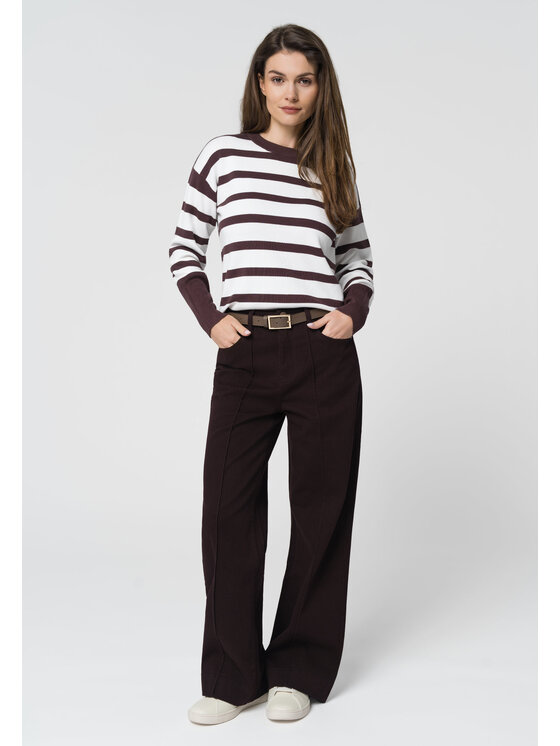 Volcano Volcano Jeansy D-QUIZY Fioletowy Regular Fit