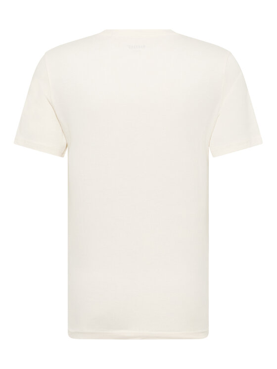 Mustang Mustang T-shirt Austin 1016489 Écru Regular Fit