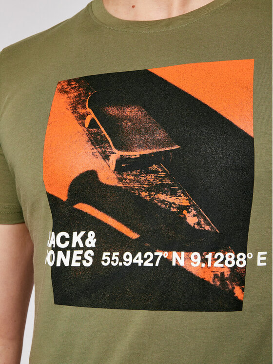 T-shirt Jump 12185041 Verde Slim Fit