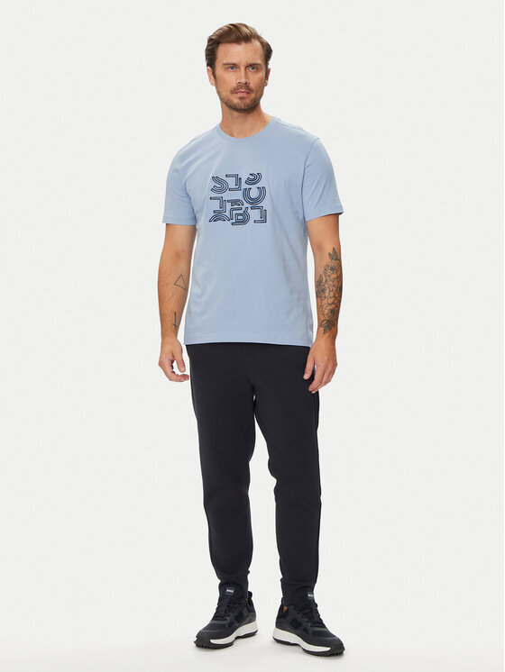 BOSS Boss T-Shirt 50519350 Niebieski Regular Fit