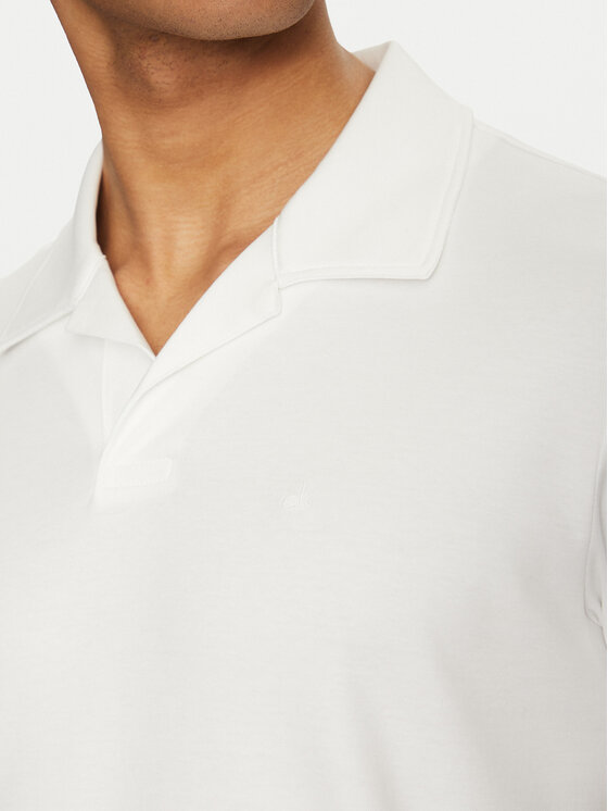 Calvin Klein Calvin Klein Тениска с яка и копчета K10K114133 Бял Regular Fit