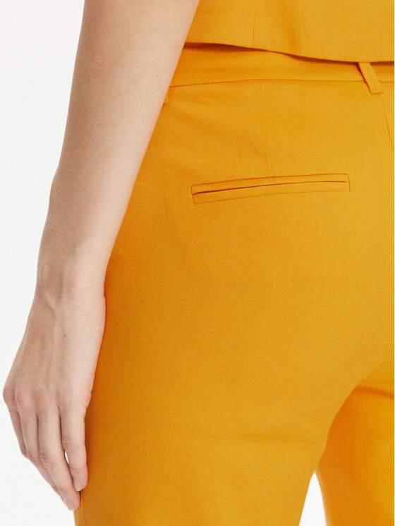 Marella Marella Riidest püksid Oceania 2413131062 Oranž Regular Fit