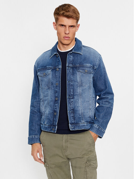 s.Oliver Giacca di jeans 2135893 Blu Regular Fit, taglia : XL