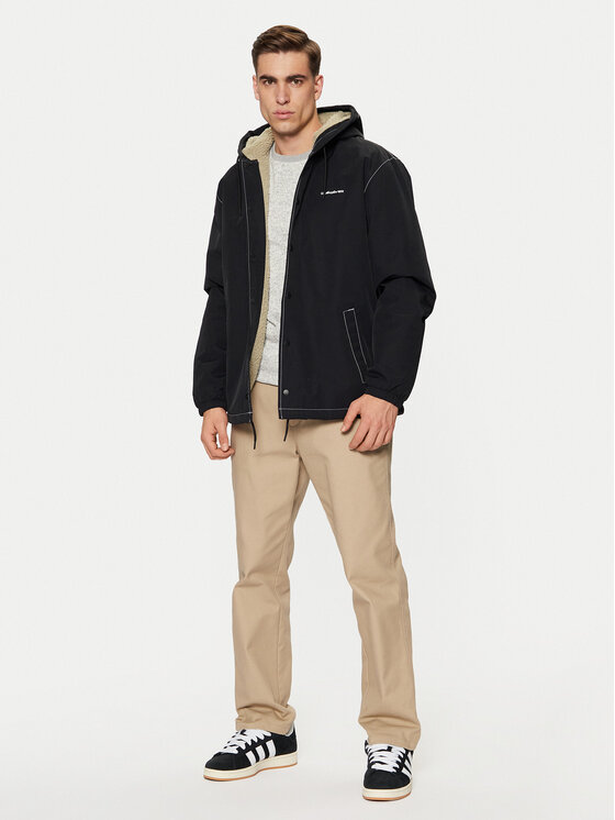 Quiksilver Quiksilver Demisezoninė striukė Rain Cloud EQYJK04110 Juoda Regular Fit