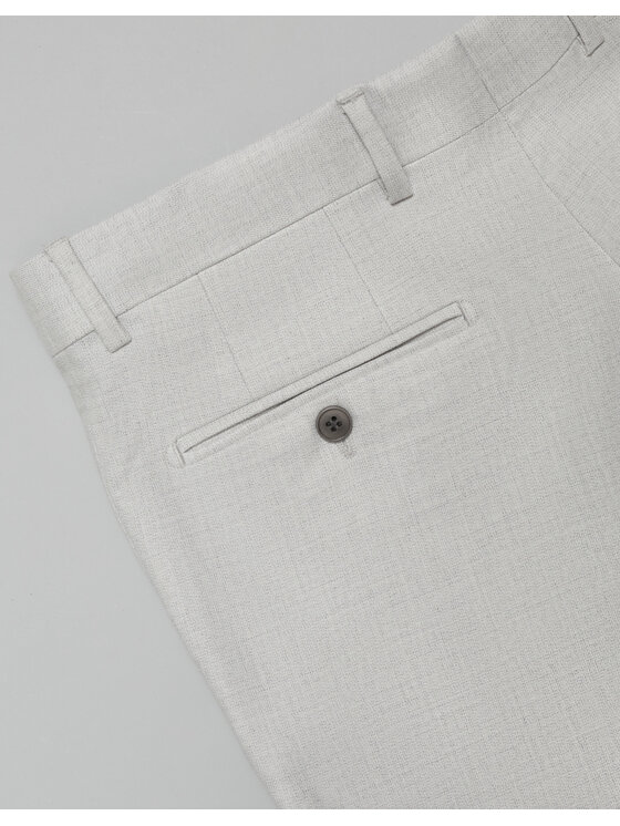 Borgio Borgio Spodnie garniturowe erve_01 Szary Slim Fit