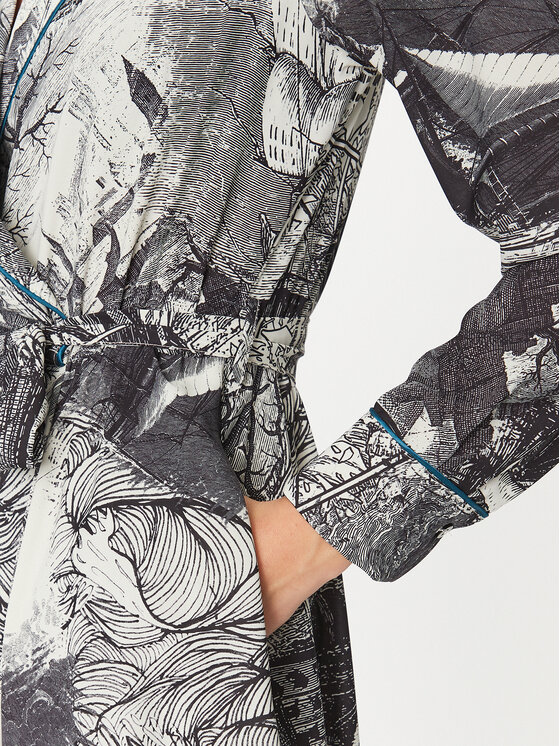 Imperial Imperial Ежедневна рокля A9990005Q Сив Regular Fit