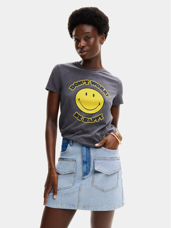 Desigual Desigual Spódnica jeansowa Rimini 24SWFD08 Niebieski Regular Fit