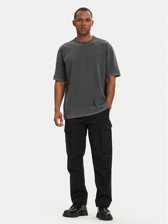 G-Star Raw G-Star Raw Póló Washed Distressed D28896-E401 Fekete Relaxed Fit