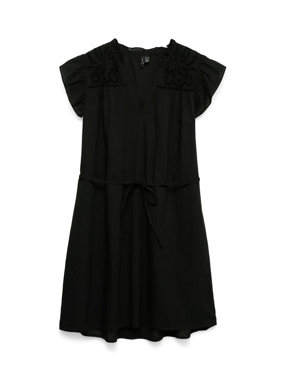 Vero Moda Vero Moda Koktejlové šaty Line 10346970 Čierna Oversize
