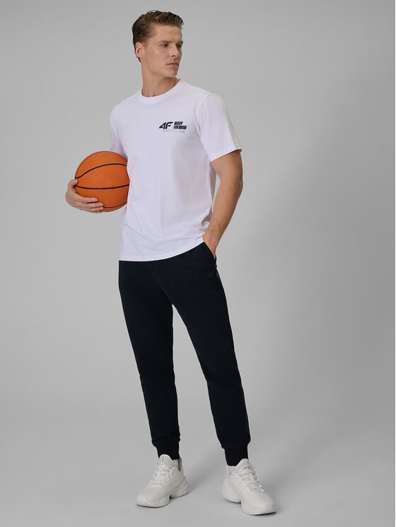 4F 4F T-shirt 4FRSS26TTSHM3992-10S Bianco Regular Fit