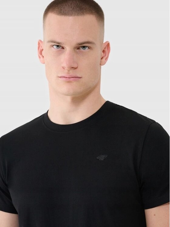 4F 4F T-shirt 4FWAW25TTSHM3458-020S Nero Regular Fit