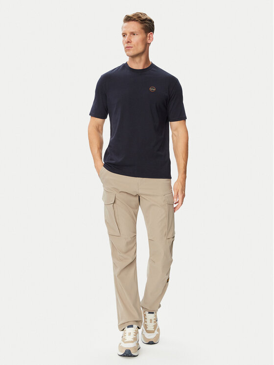 Napapijri Napapijri T-Shirt S-Badge NP0A8949 Granatowy Regular Fit