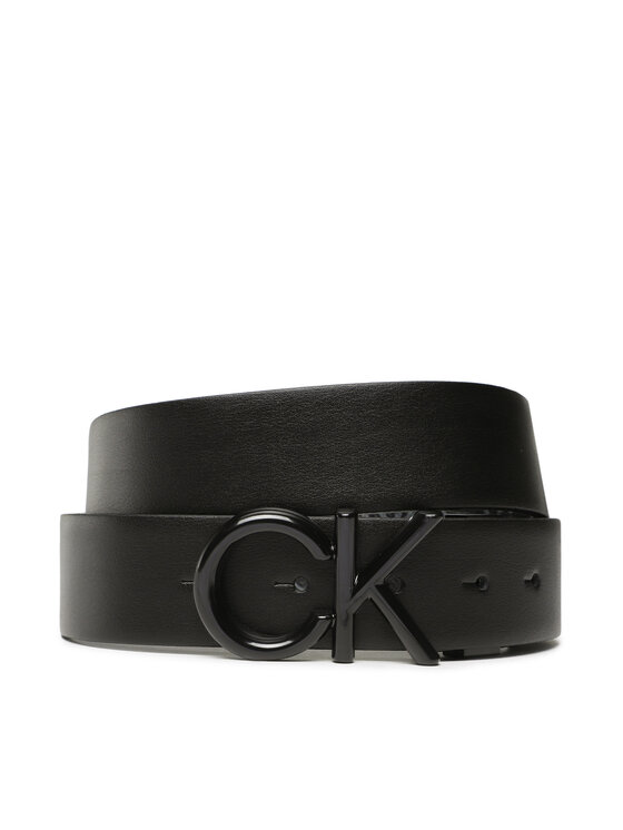 Calvin Klein Calvin Klein Pánsky opasok Adjrev Ck Metal Bombe Mono 35Mm K50K509964 Čierna