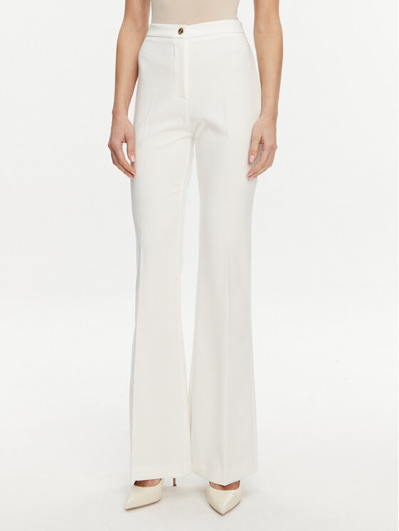 ARTIGLI ARTIGLI Hlače ACPA000840 Bijela Regular Fit