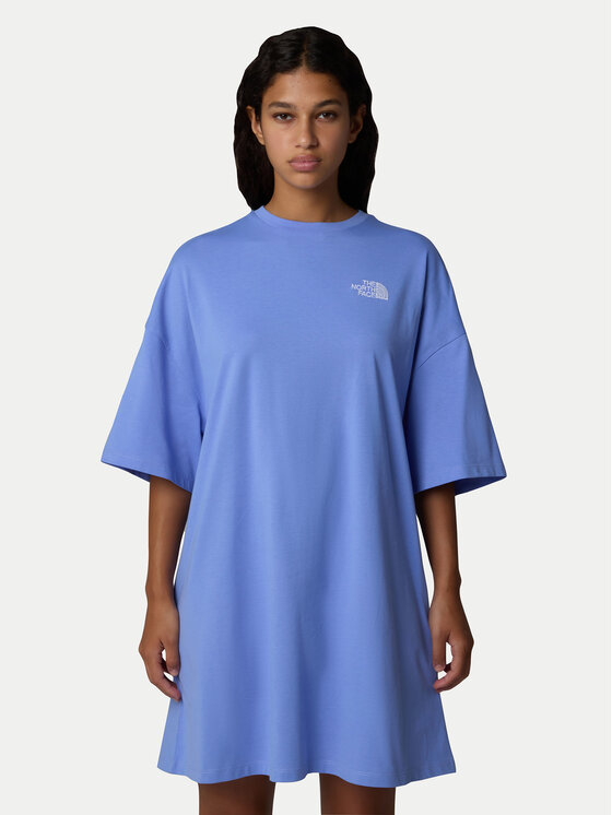 The North Face The North Face Každodenní šaty Simple Dome NF0A87NF Modrá Relaxed Fit