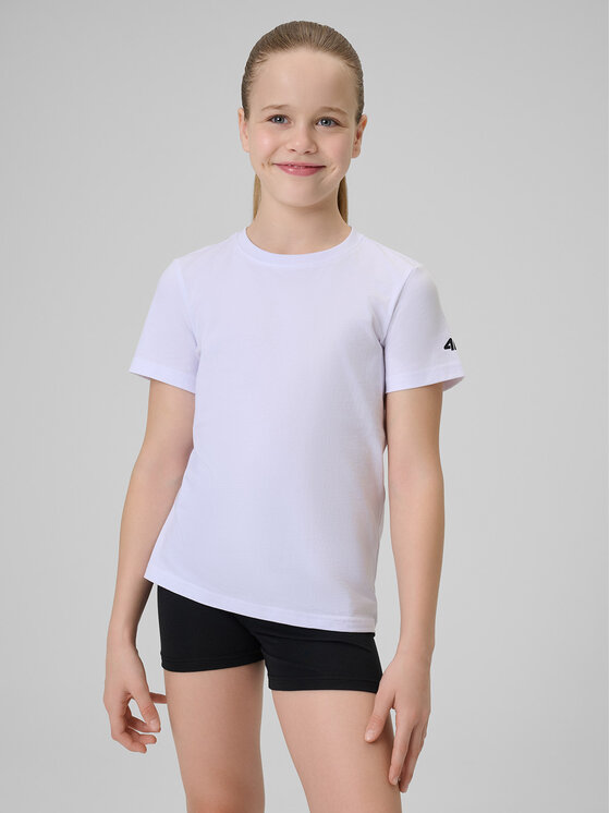 4F 4F Komplet bluzka i szorty sportowe JOY MOTION Kolorowy Regular Fit