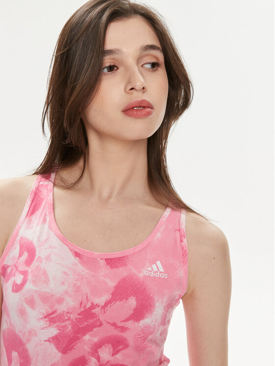 adidas adidas Rochie de vară Floral Graphic IS4247 Roz Regular Fit
