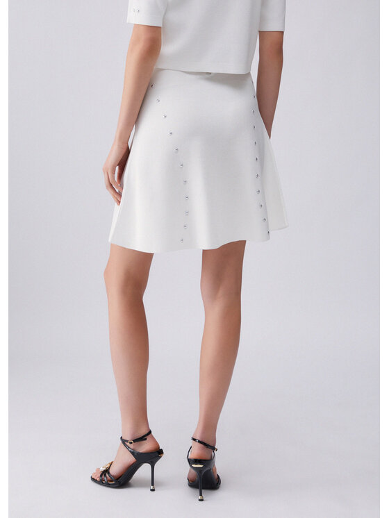 Liu Jo Liu Jo Spódnica mini WA6091MS55N10701 Biały Regular Fit