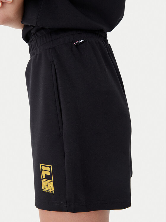 Fila Fila Sportske kratke hlače Lisakovsk FAW1047 Crna Loose Fit