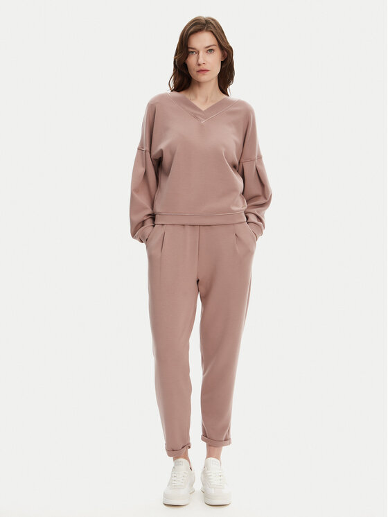 BOSS BOSS Bluza Scuba 50545647 Beżowy Relaxed Fit