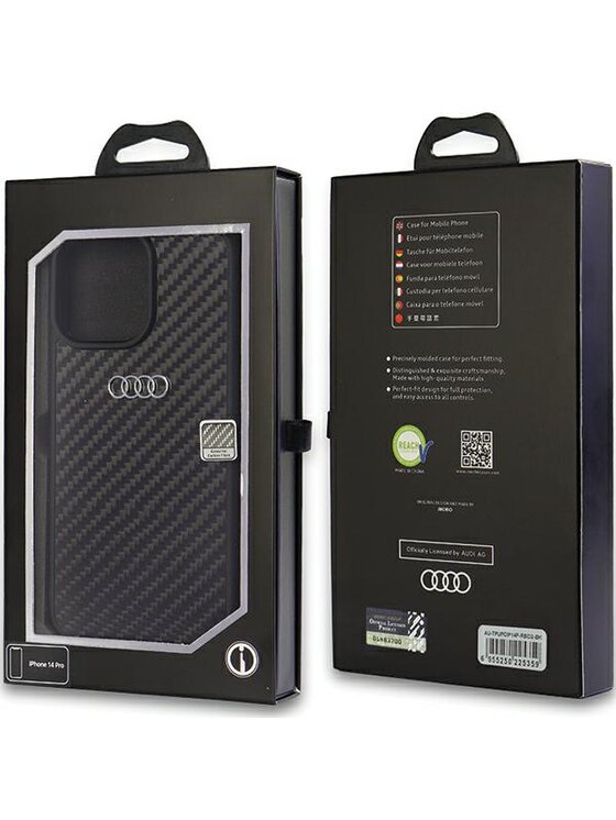 Audi Audi Etui na telefon iPhone 14 Pro Czarny