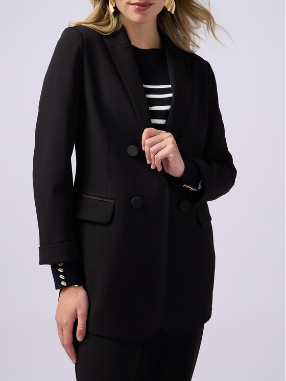 Oltre Oltre Giacca di transizione Q757R004514N033 Nero Slim Fit