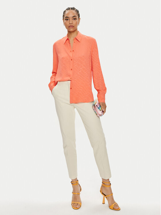 PINKO Pinko Srajca Smorzare 103813 A193 Oranžna Regular Fit