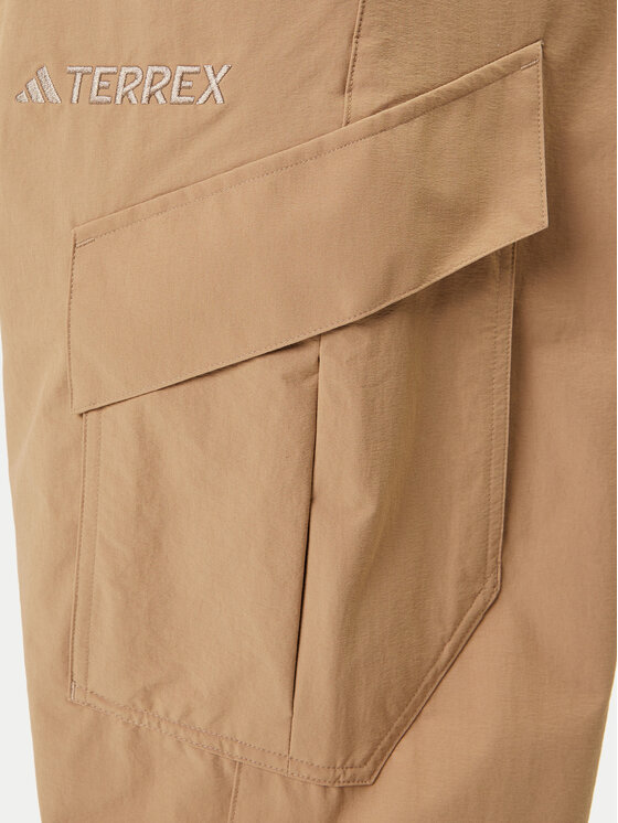 adidas adidas Outdoorové nohavice Terrex Xploric JM7424 Béžová Loose Fit