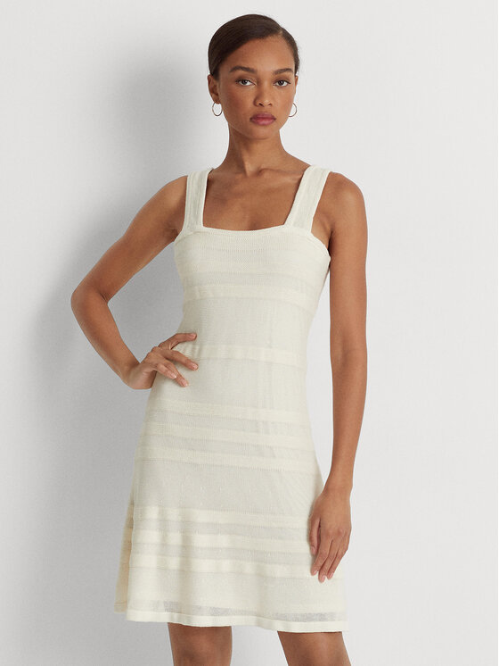Lauren Ralph Lauren Rochie de zi 200902644001 Écru Regular Fit