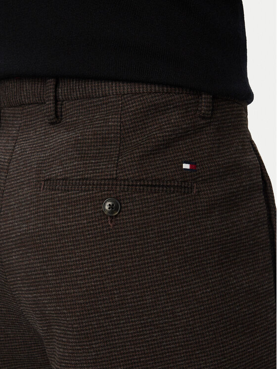 Tommy Hilfiger Tommy Hilfiger Čino bikses MW0MW45057 Tumši brūna Regular Fit