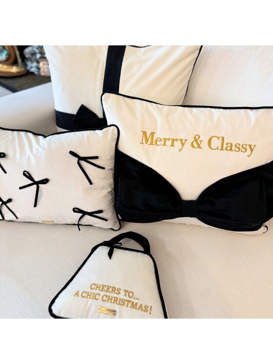 Sweet Living Sweet Living Poduszka dekoracyjna MERRY CLASSY Bow Biały