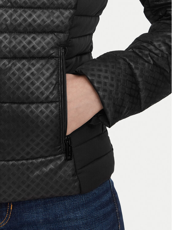 Guess Guess Átmeneti kabát W6YL16 W2891 Fekete Slim Fit