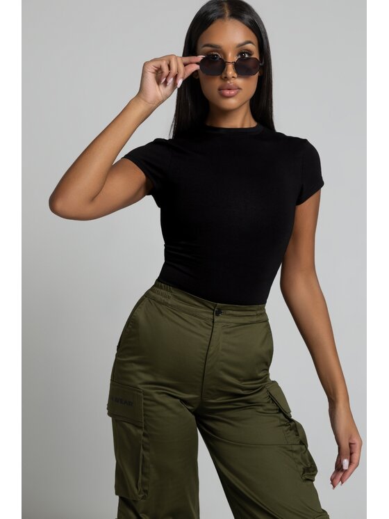 Chiara Wear Chiara Wear T-Shirt SLIM Czarny Slim Fit