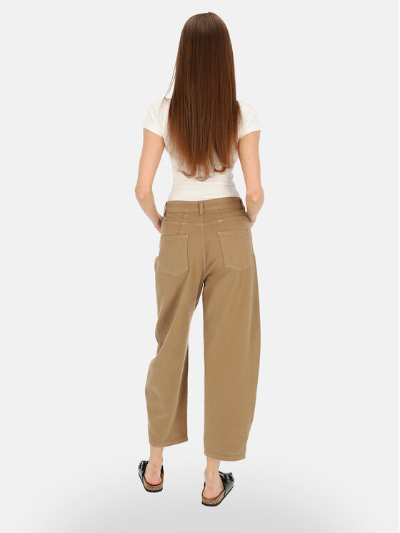 L’AF L’AF Spodnie materiałowe Noemi Brązowy Slouchy Fit