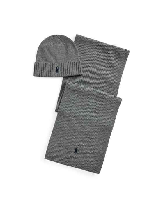 Polo Ralph Lauren Polo Ralph Lauren Set Schal und Mütze 710951146004 Dunkelgrau