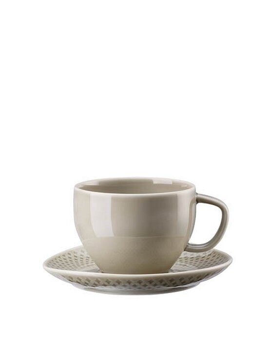 Rosenthal Rosenthal Filiżanka ze spodkiem Junto Pearl Grey Beżowy