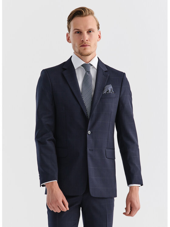 Pako Lorente Pako Lorente Marynarka P000B-3G-003 Granatowy Slim Fit
