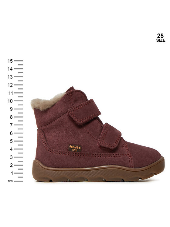 Froddo Froddo Zimske čizme Zeru Tex Furry Barefoot G2110149-5 S Crvena