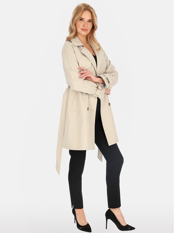 Perso Perso Prechodný kabát BLE252682F Sivá Regular Fit