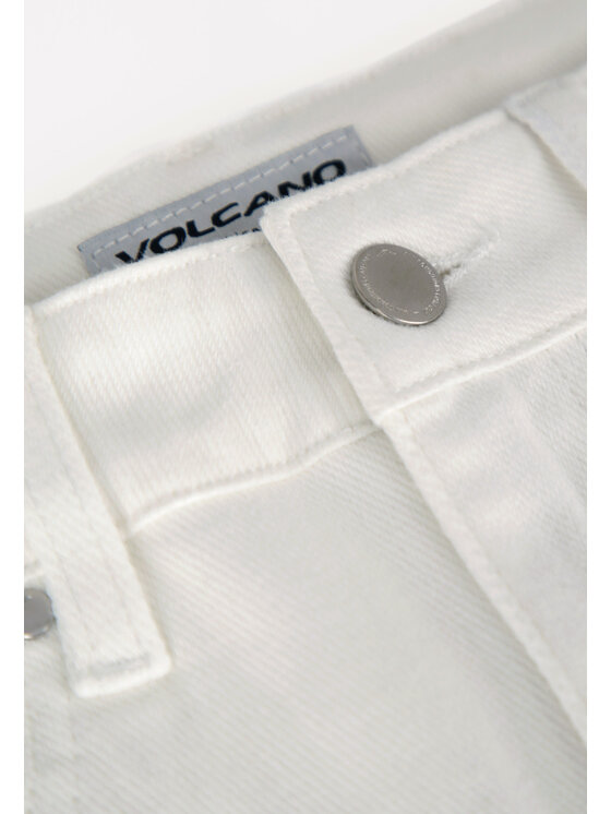 Volcano Volcano Jeansy D-MAMMA 3 Biały Regular Fit