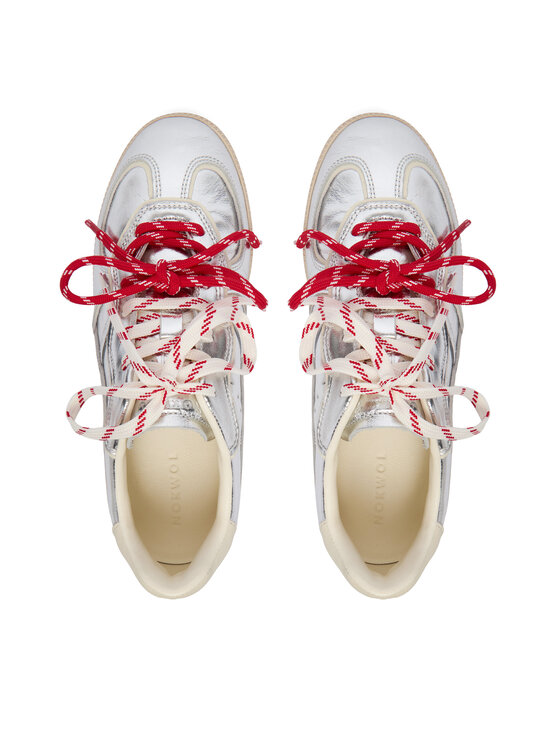 Nokwol Nokwol Sneakersy August Strieborná