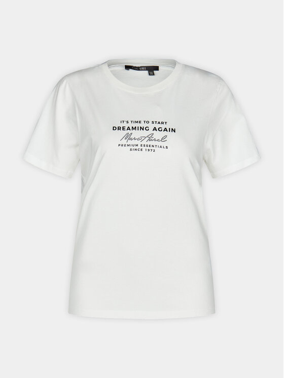 Marc Aurel Marc Aurel T-Shirt 7522 7000 73689 Bílá Regular Fit