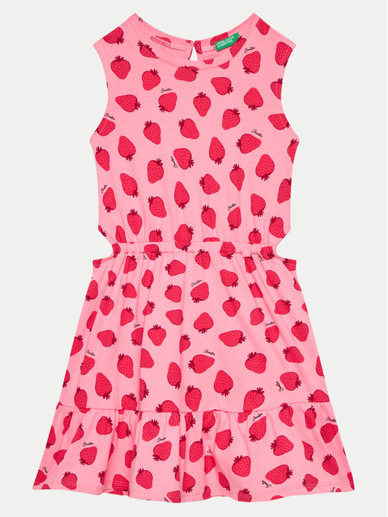 United Colors Of Benetton United Colors Of Benetton Vsakodnevna obleka 3M39CV00R Roza Regular Fit