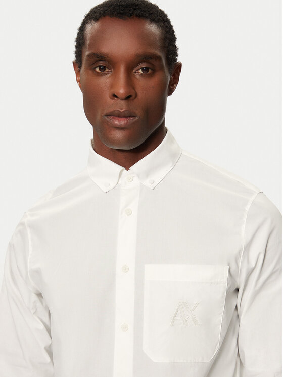 Armani Exchange Armani Exchange Camicia 6DZC21 ZN2VZ 1116 Écru Slim Fit