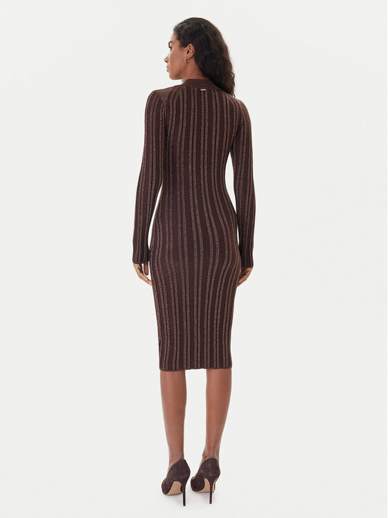 Fracomina Fracomina Strickkleid FJ25WD5006K463Q7 Braun Slim Fit