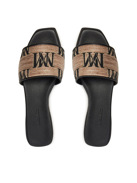 Max Mara Max Mara Şlapi Logoslide 2414521332600 Bej