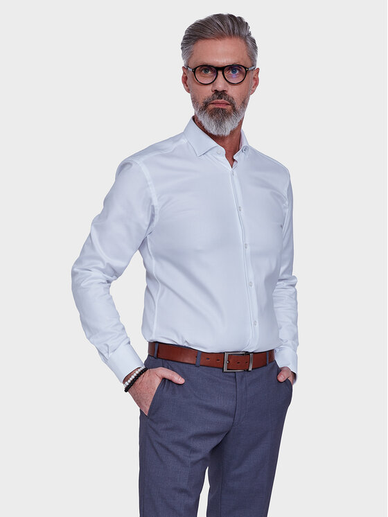 VILLARO VILLARO Koszula 249DSLIM Biały Slim Fit