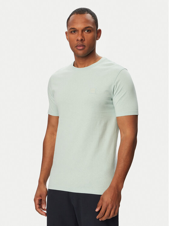 BOSS Tricou Tales 50508584 Turcoaz Regular Fit