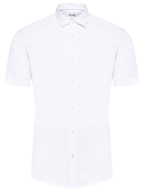 Only & Sons Only & Sons Košeľa Caiden 22009885 Biela Slim Fit
